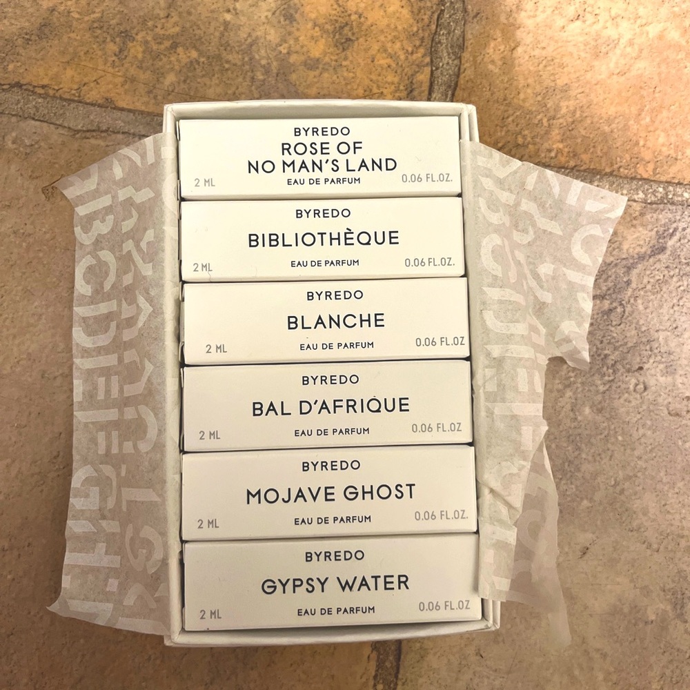 Byredo 6 piece sample set